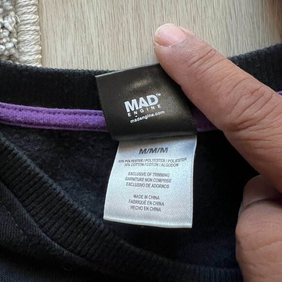 marvel venom lethal protector Sweater Men’s Medium AOP Black - Picture 6 of 7